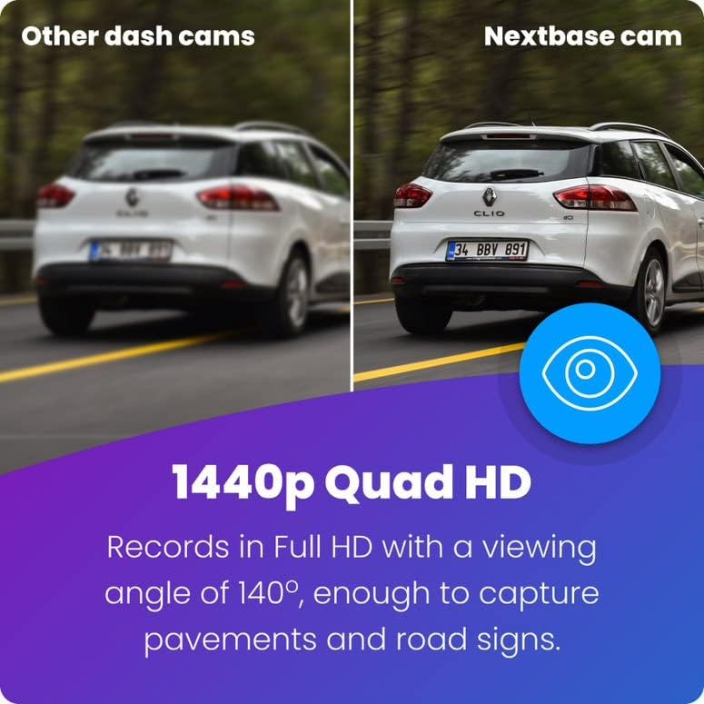 Car dashcam - Small size model (with application) - Full-process 1440p/30fps quadruple high-definition recording function, suitable for car cameras. Alexa voice control - Wireless network, GPS, Bluetooth - Parking mode - Night vision function - Polar