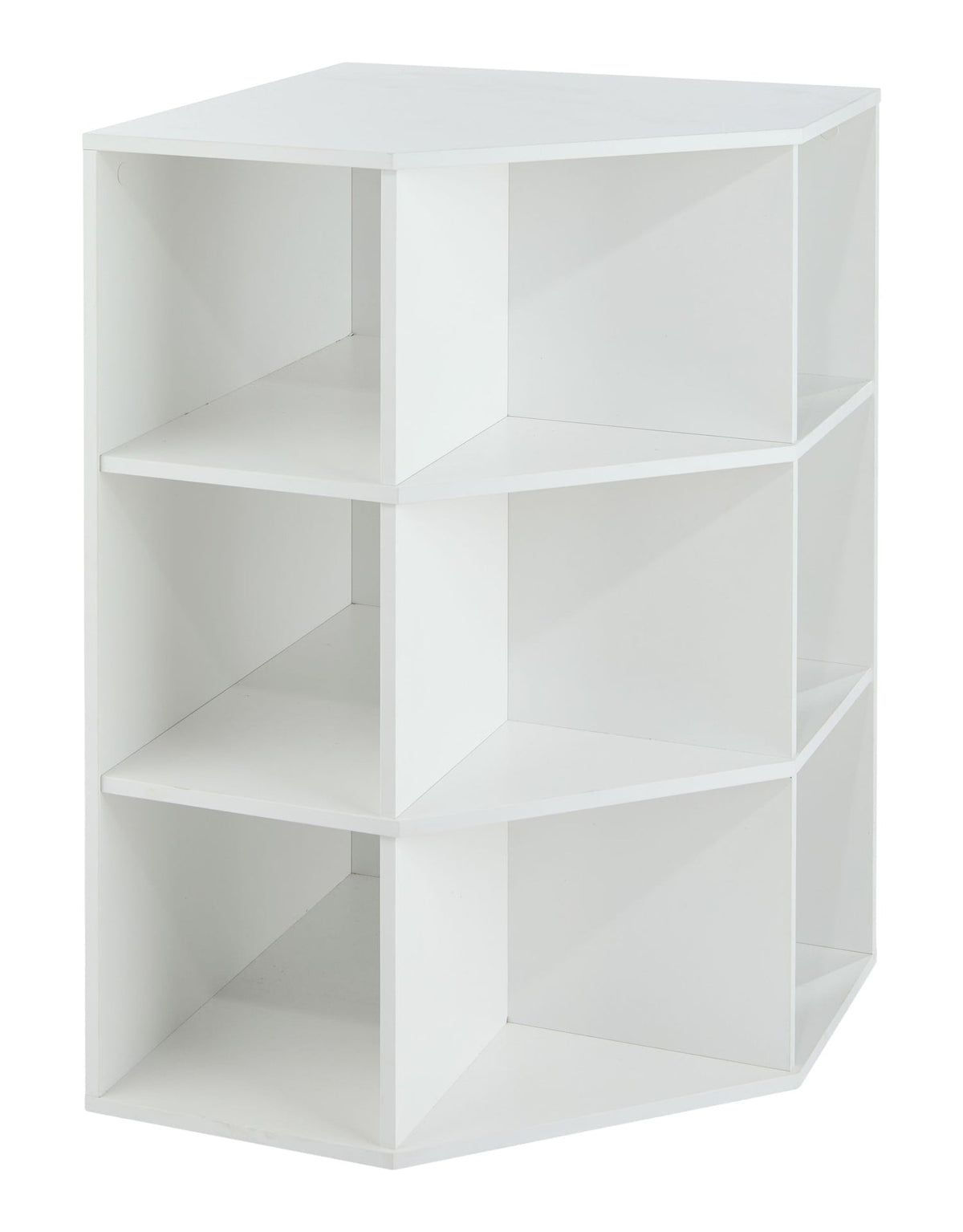 For Living 9-Cube Corner Unit Open Shelf Organizer, White