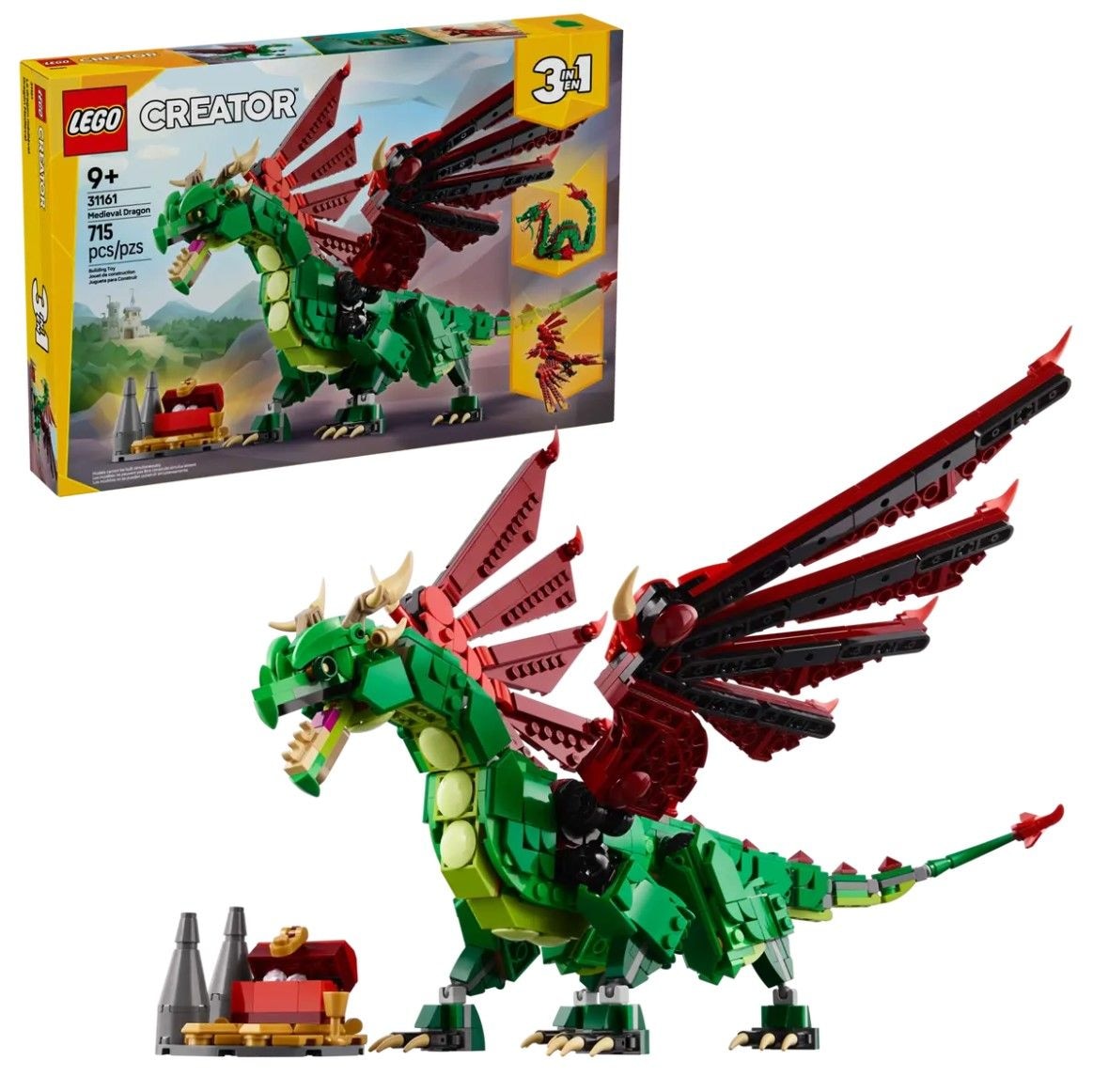 LEGO Creator Medieval Dragon - 31161, 715-pcs, Ages 9+