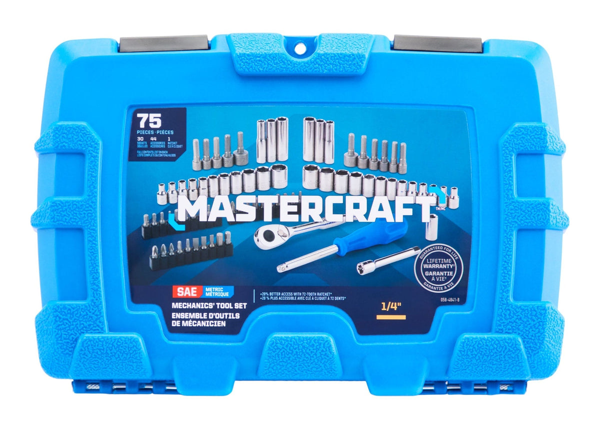 Mastercraft 75 Piece 3/8" Drive Socket Set
