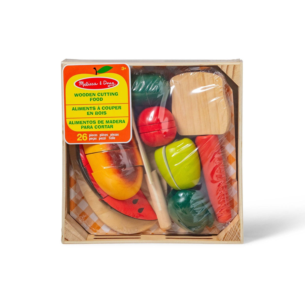 Melissa & Doug Wooden Cutting Food Playset, Ages 3+