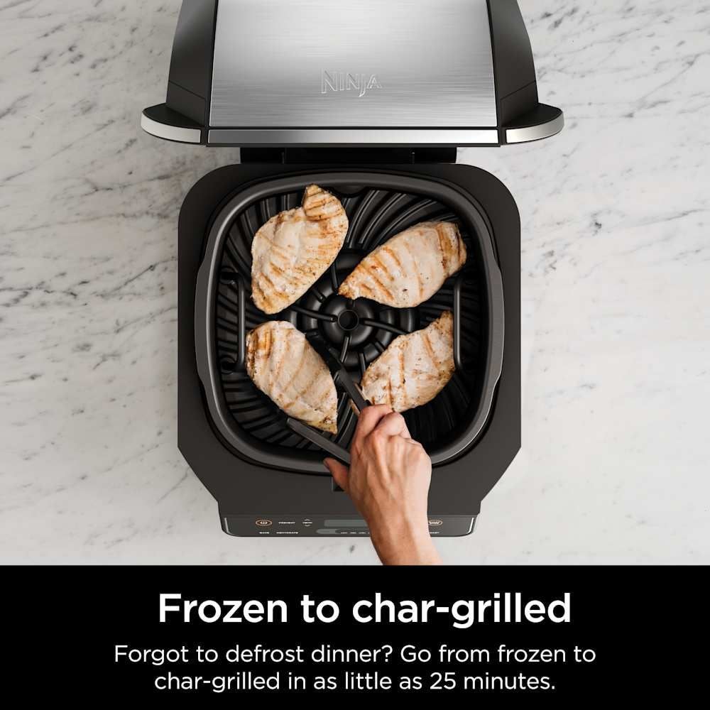 Ninja 6-in-1 indoor Grill and Cyclonic Air Fryer, 4-qt