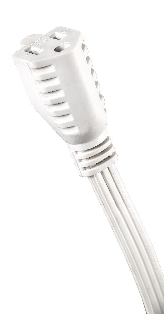 NOMA 3-ft 3-in 16/3 Indoor Extension Cord with Right Angle Plug, 3 Grounded Outlets, White