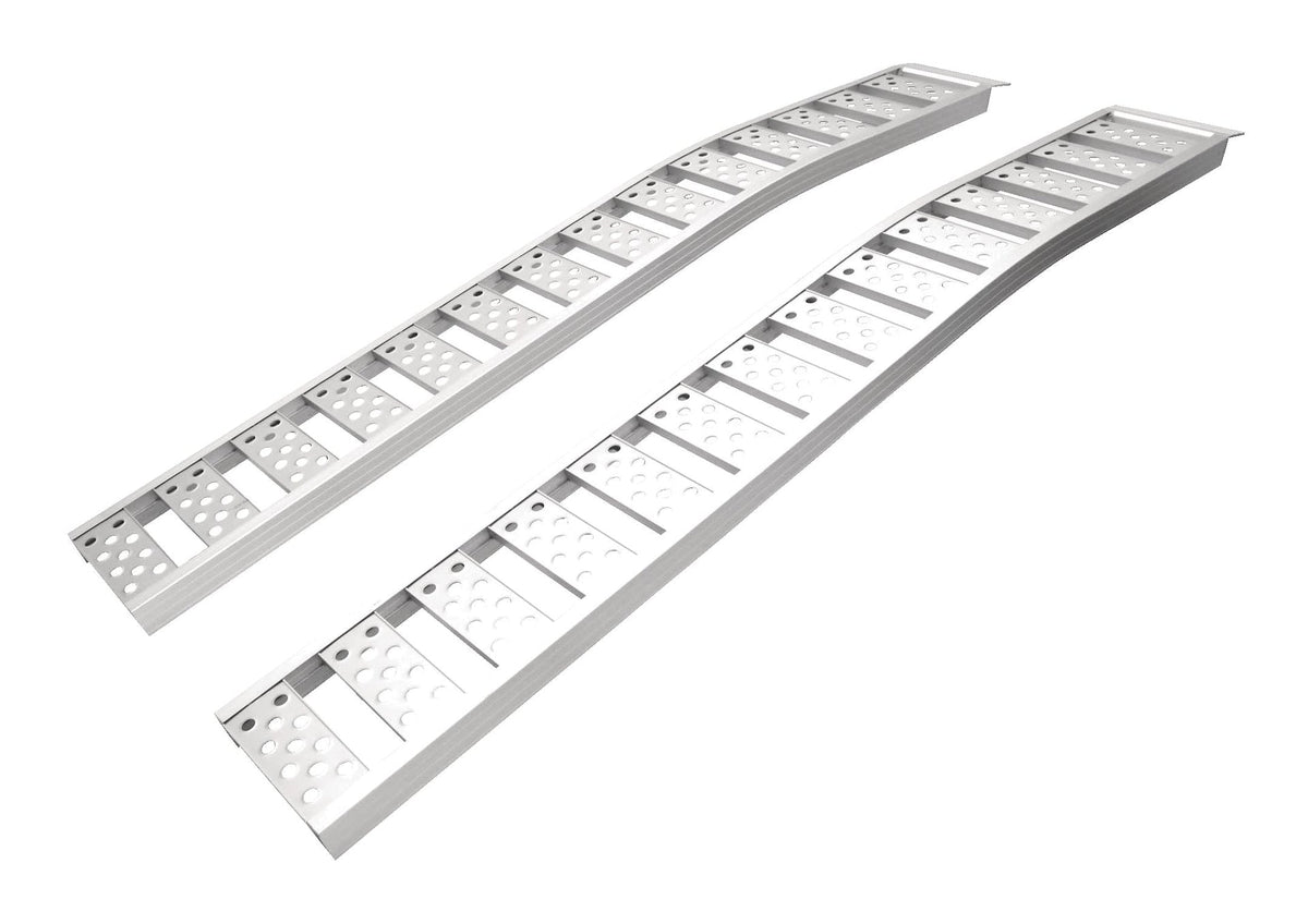 PRIME1 Automotive Accessories UTV/ATV Aluminum Loading Ramps Pair with Adjustable Straps, 90 x 12-in, 2-pc