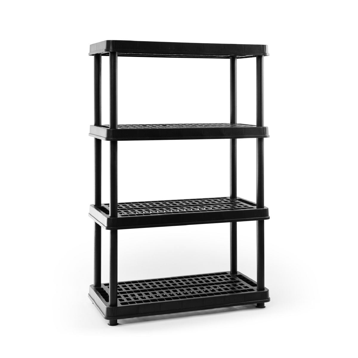 TuffStore 4-Shelf Resin/Plastic Storage Rack/Shelving Unit, 36 x 18 x 54-in