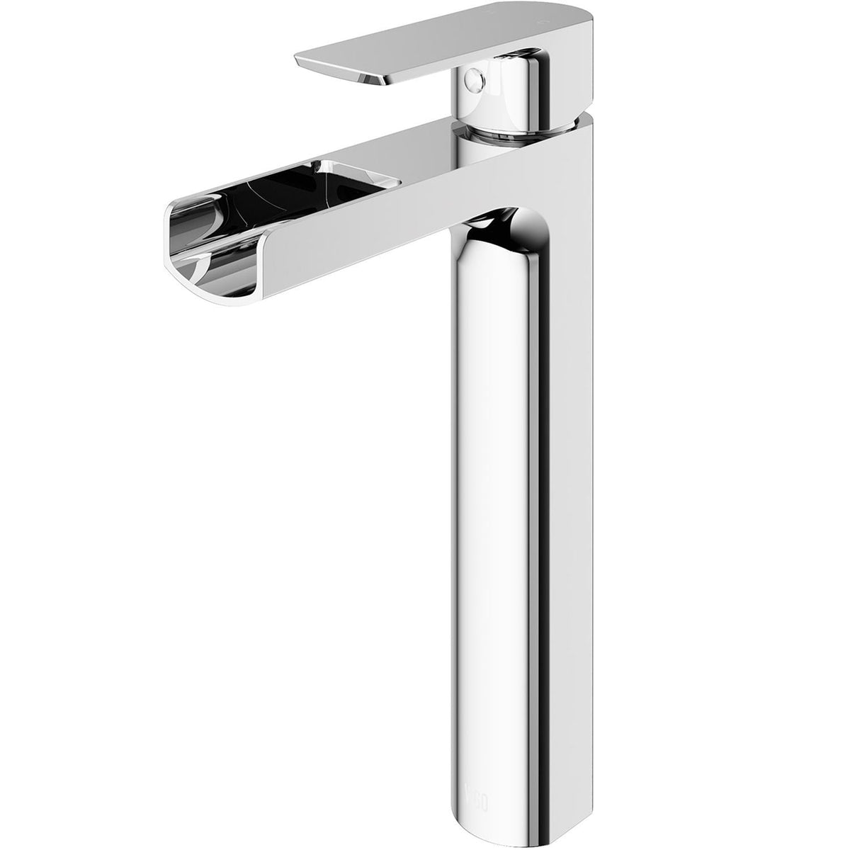 VIGO Amada Single Handle Vessel Single Hole Bathroom Sink Faucet, WaterSense Certified, Chrome