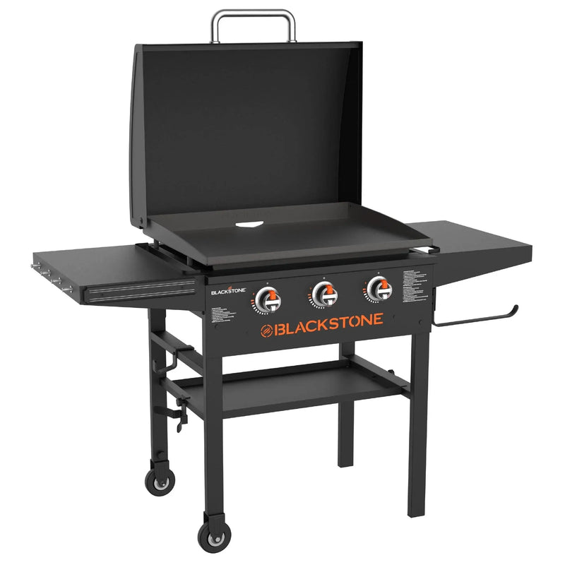 Blackstone 3-Burner 28" XL Griddle with Hood in Black H2