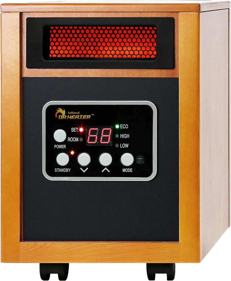 Dr Infrared Heater Portable Space Heater, Original, 1500-Watt, Cherry (Pack of 1) W1