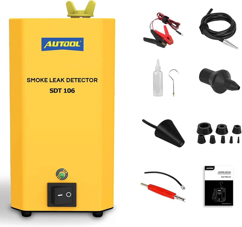 Smoke Machine Automotive Leak Detector,Evap Vacuum Smoke Diagnostic Tester,Pipeline Fuel Leakage Detector Compatible with 12V Vehicles G0