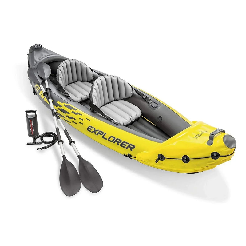 Explorer K2 2 Person Inflatable Kayak Set R7