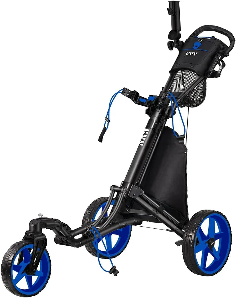 360-degree rotating front wheel golf cart, with opening and closing taking only one second - built-in free sunshade stand I8