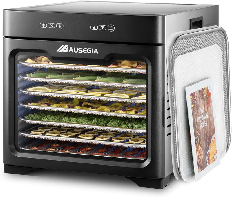 Commercial Large 12 Trays Food Dehydrator, Usable Area up to 22.67ft², 1200W Full Stainless Steel Dryer Machine, up to 190℉ Temperature, for Meat, Fruit, Veggies, Beef, Herbs, Pet Foods V2