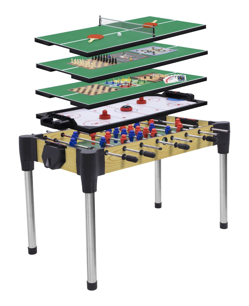 10-in-1 Space-Saving Battery-Powered Games Set/Table, 48-in L6
