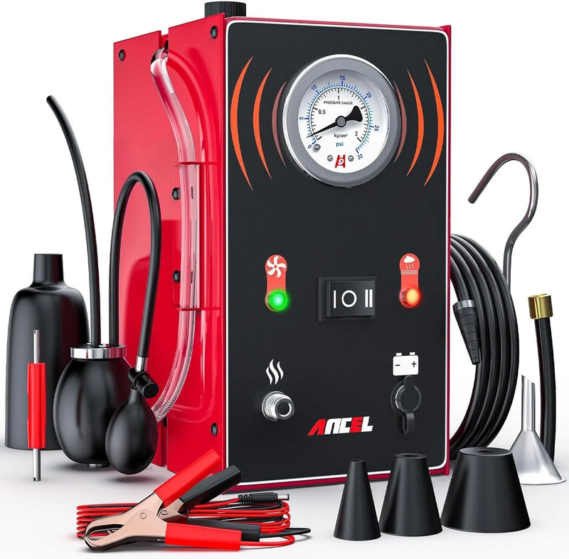 Smoke machine - The car model comes with an internal air pump, evaporative smoke machine leakage tester (with pressure gauge and flow meter), odorless car smoke machine leakage detector, and vacuum-type smoke tester for cars. U7