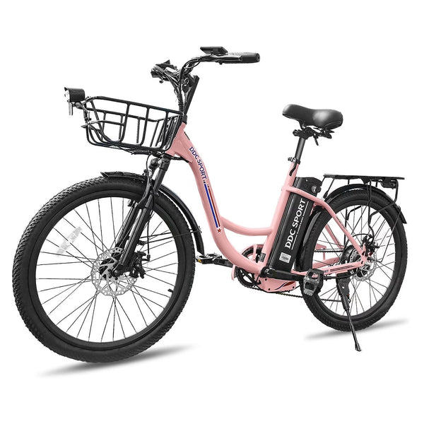 24 Inch Cruiser Electric Bike, E-Bike for Adults, Ebike with 36V 10.4AH Removable Battery, Step Through Ebike for Women Men,City Electric... B2