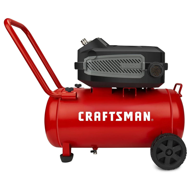 CRAFTSMAN HARD Air Compressor, 10 Gallon 1.8 HP 175 PSI, 4.0CFM@90PSI, Oil Free and Maintenance Free, Portable with Large Wheels, CMXECXA0201041 Q8