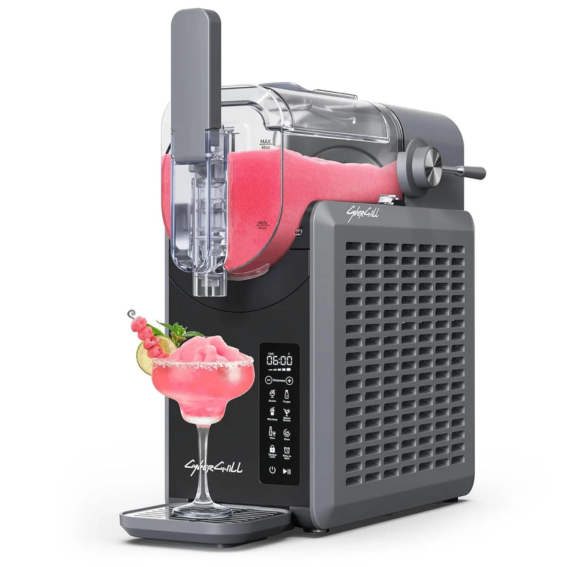 Slushie Machine,24-Hour Delay Start&Cold Retention, 68 oz Slushy Machine with Self-Cleaning Function, Frozen Drink Maker with 5 Preset Programs,Frozen Margaritas, Frappés, and More F4