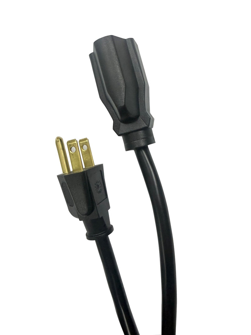 20' 16 Gauge 1-Tap Outdoor Extension Cord, Black R3