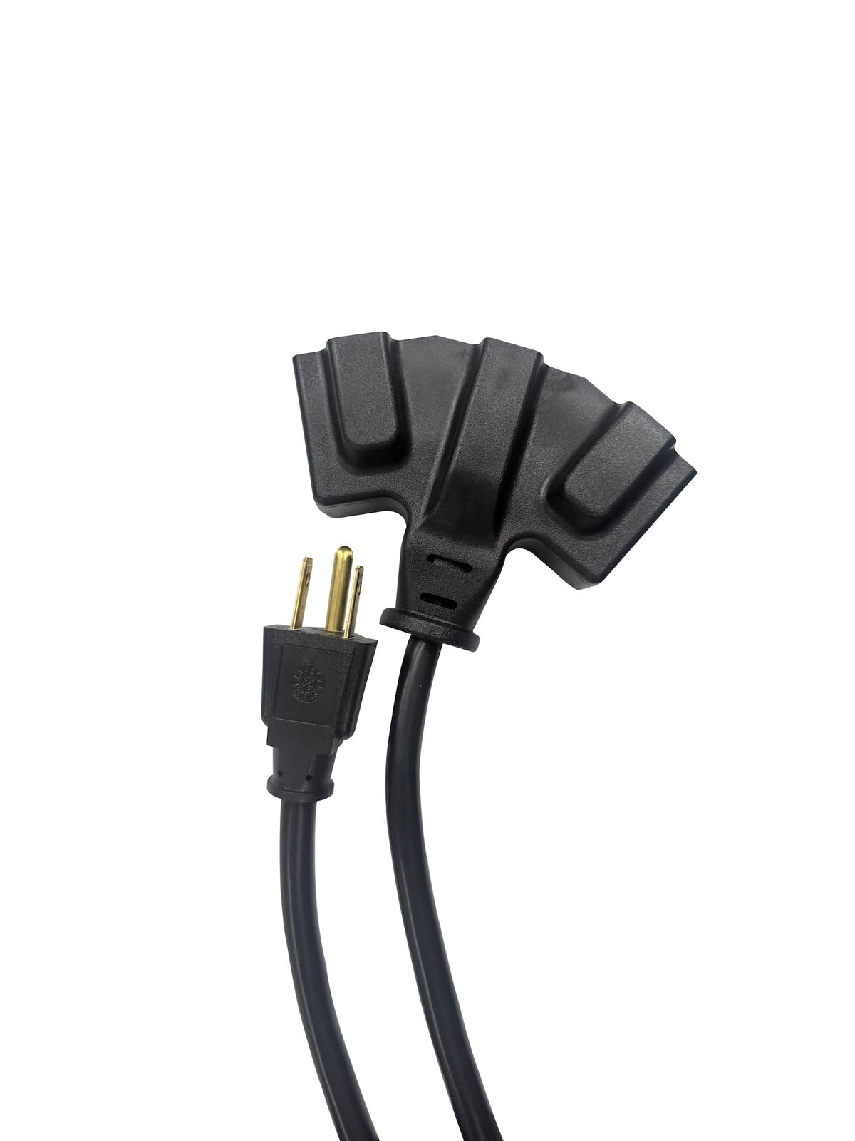 20' 16 Gauge 3-Tap Outdoor Extension Cord, Black