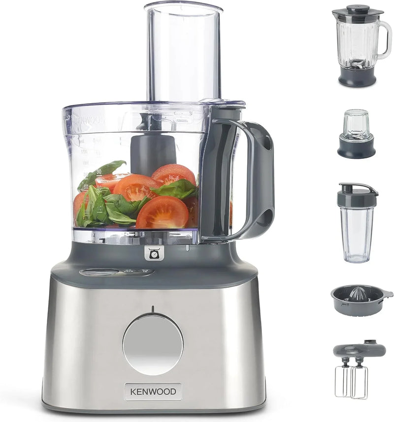 Multifunctional compact food processor, with built-in scale, equipped with 11 accessories, designed small yet powerful. O4