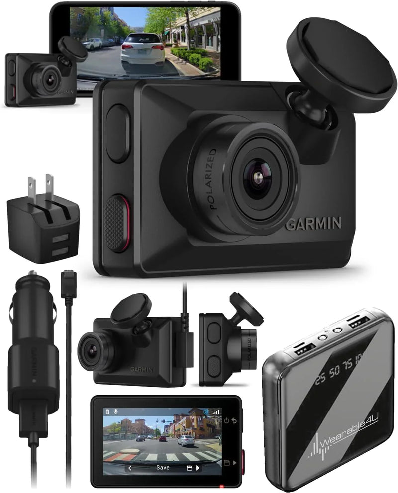 Ultra-small 1080p high-definition car recorder with a 140-degree viewing angle, built-in clarity polarizing filter, supports voice control, automatic recording function. Sold with a charging battery kit. X5