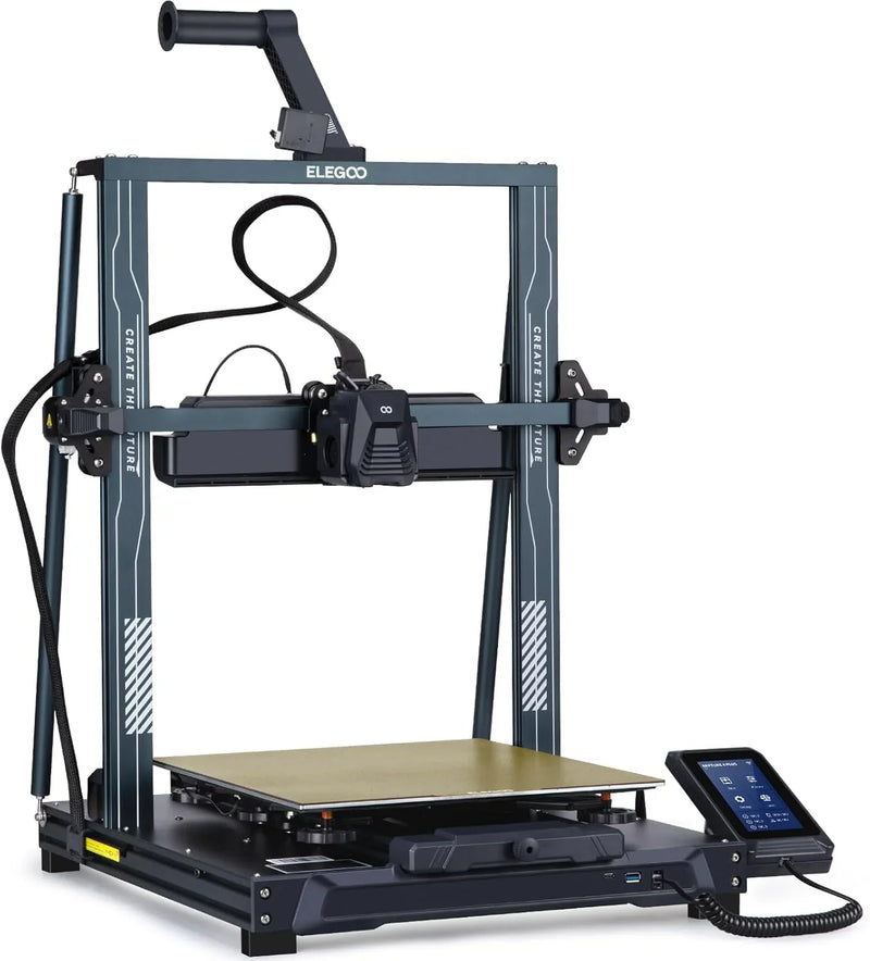 Printer with Auto Bed Leveling, Dual-Gear Direct Extruder, Dual Lead Screw Drive, Removable Capacitive Screen, 8.85x8.85x11in Large Printing Size D0