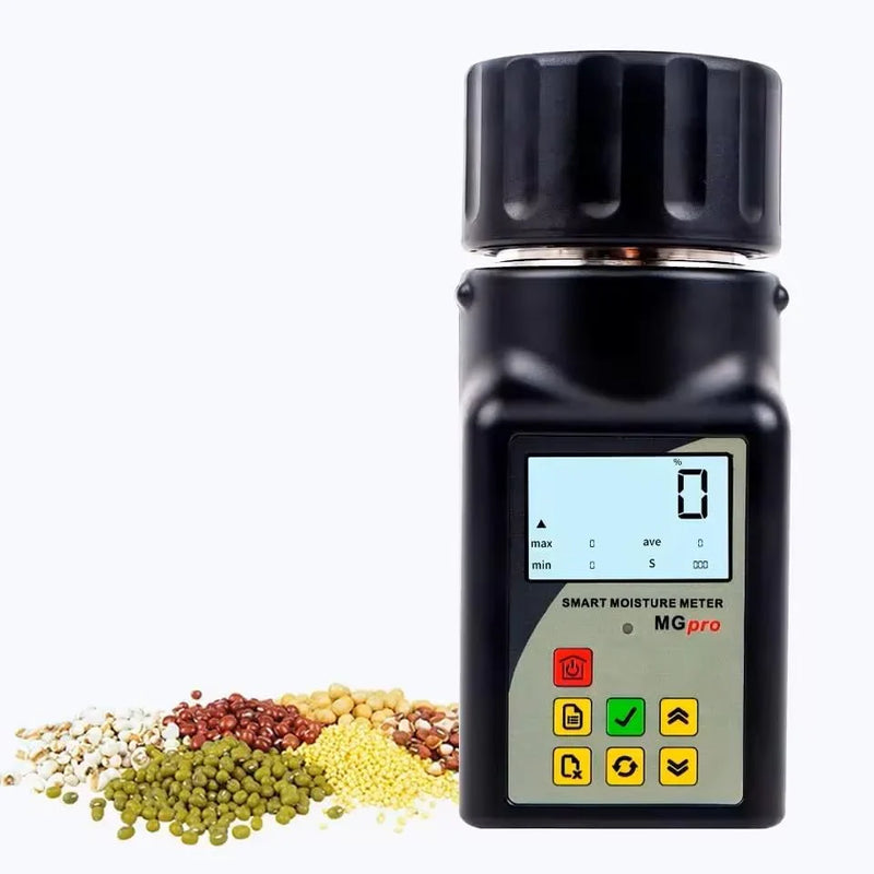 Portable mini grain moisture measuring instrument, suitable for 25 types of grains such as coffee, cocoa, rice, wheat, etc., with 99 sets of data storage function O6
