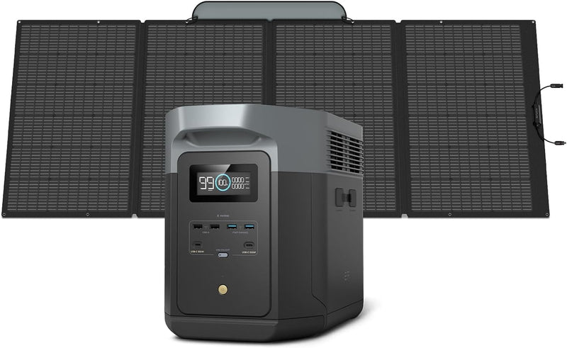 Portable Power Station, 2400W LFP Solar Generator, Full Charge in 1 Hr, 2048Wh Solar Powered Generator for Home Backup(Solar Panel Optional) A6