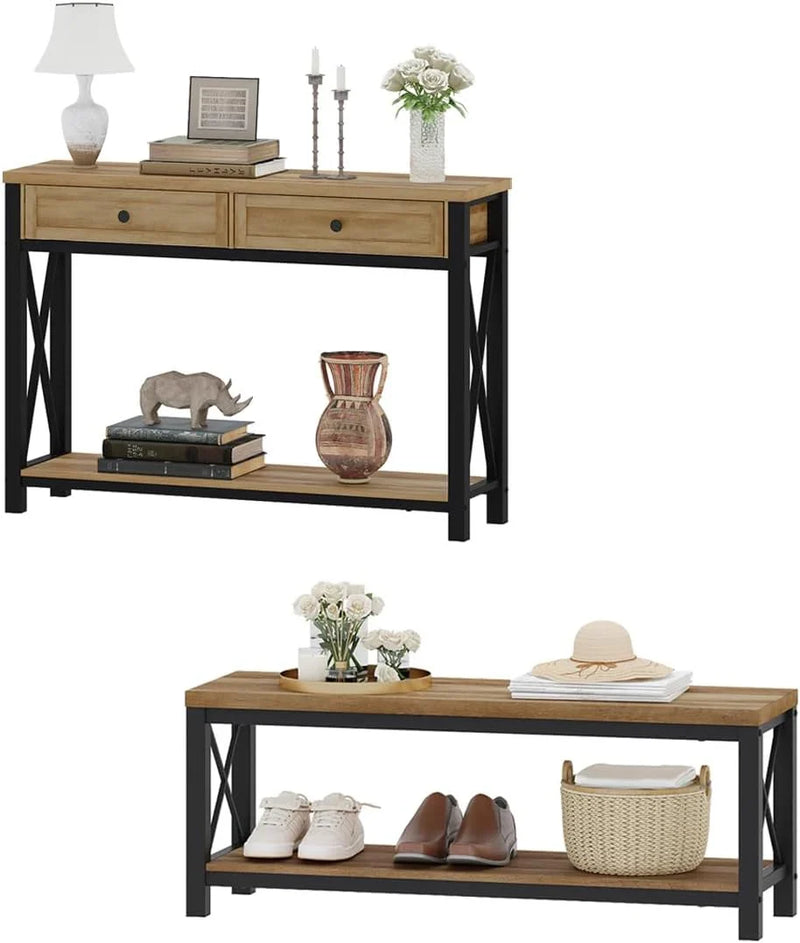 Wooden furniture sets, cabinets with drawers and storage benches with shoe racks, are suitable for entrances, living rooms and bedrooms. S6