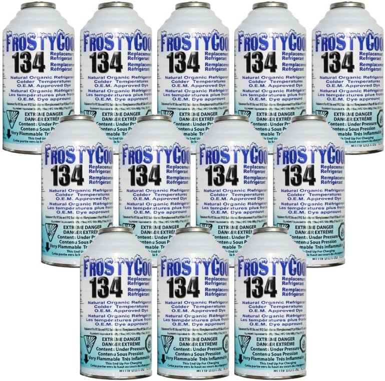 134 AC Replacement Refrigerant for R134a with R134 R12 AC Refrigerant 6oz. (Pack of 12) L2