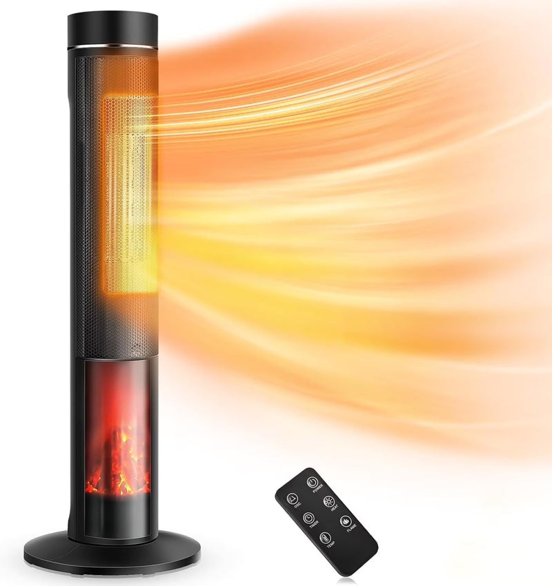 Airchoice 1500W 36 in Ceramic Tower Space Heater, 3 Heat Settings, Adjustable, for 300 sq ft Q7