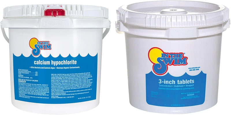 Pool Shock 68% Cal-Hypo Granular Sanitizer for Crystal Clear Water Defends Against Bacteria, Algae, and Microorganisms R0