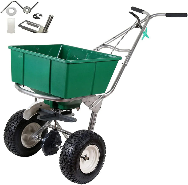 High Wheel Walk-Behind Fertilizer Spreader with Agitator Repair Kit (Bundle, 2 Items) N9