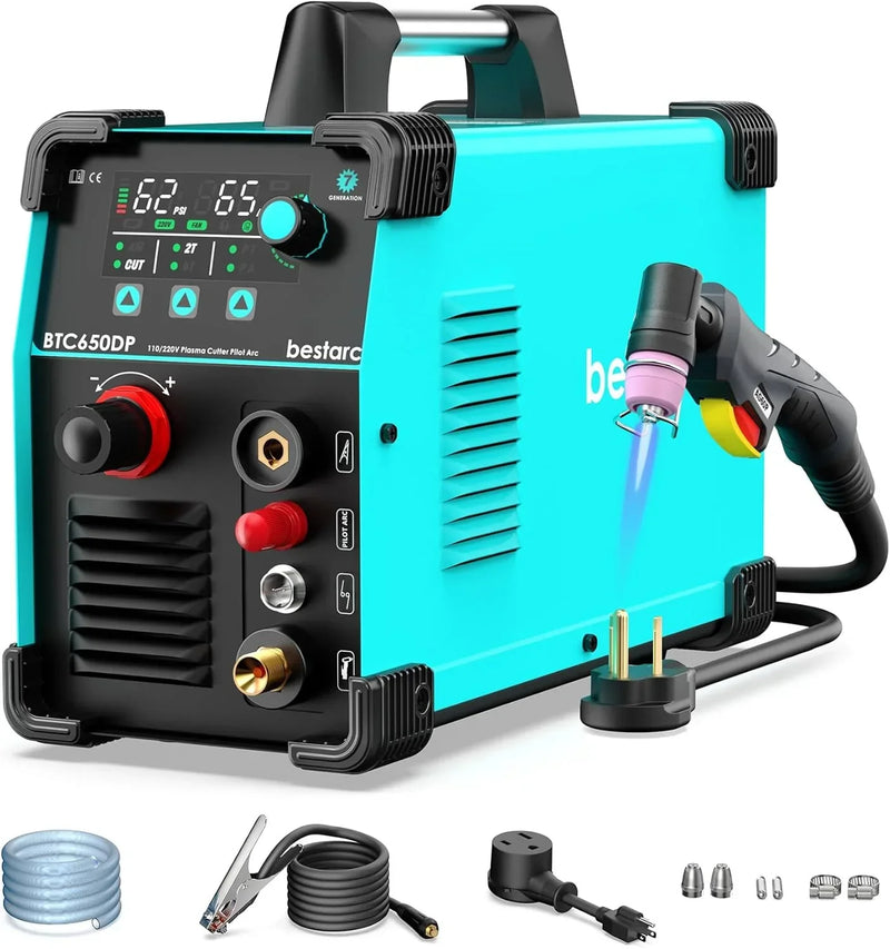 BTC500DP 7th Gen 50A Plasma Cutter, Dual Voltage 110/220V, Digital Display J6