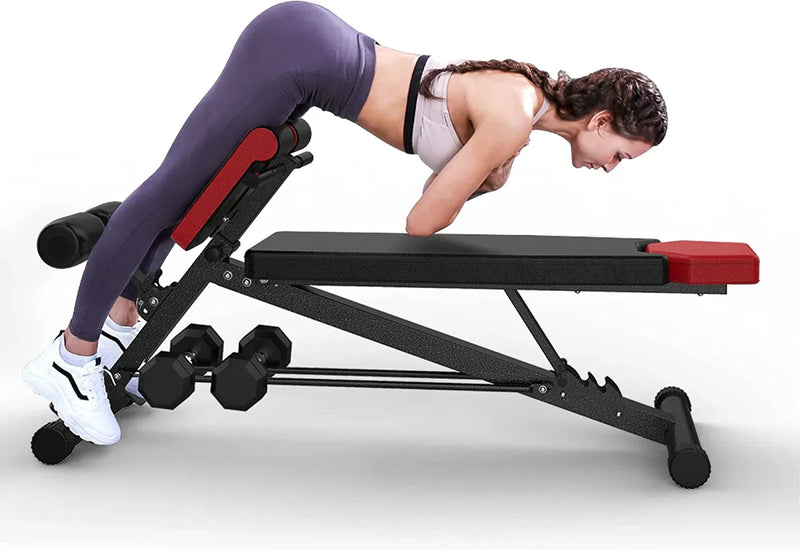 FINER FORM Multi-Functional Adjustable Weight Bench for Total Body Workout J0
