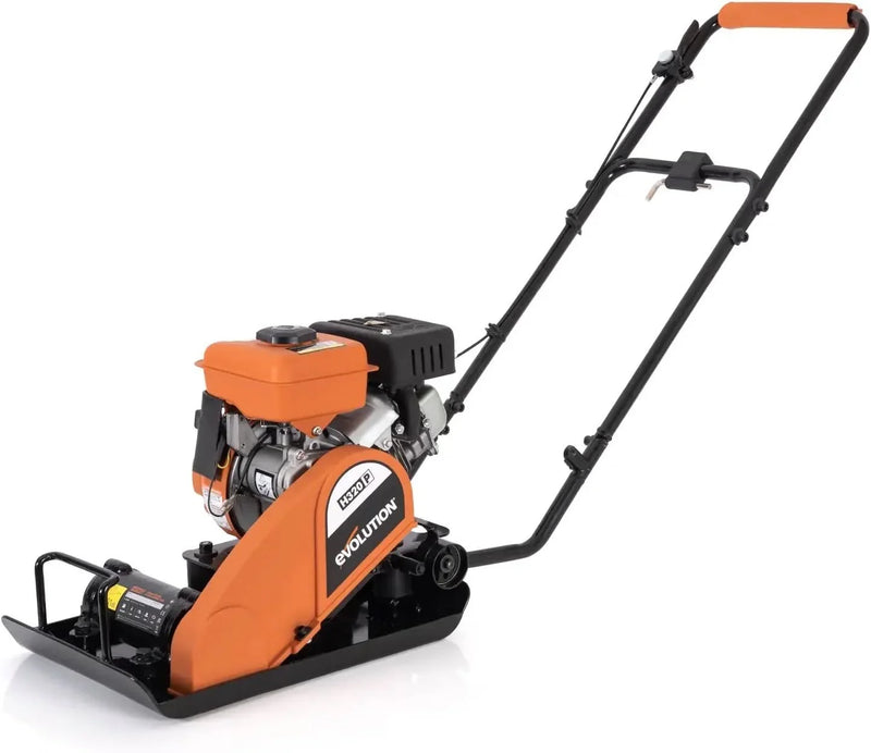 Electric Compactor Plate - Ideal For Levelling Pavement, Artificial Turf Ground Preparation, Patio, Blockwork, Sand, Soil & More H4