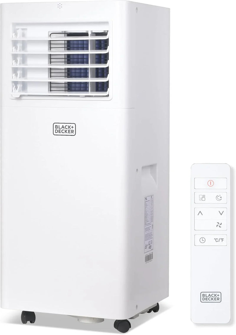 Portable Air Conditioner, 12,000 BTU (8,000 BTU SACC) for Rooms up to 550 Sq. Ft., Portable AC with Follow Me Remote Control and Window Kit, BPACT12WT, White M7