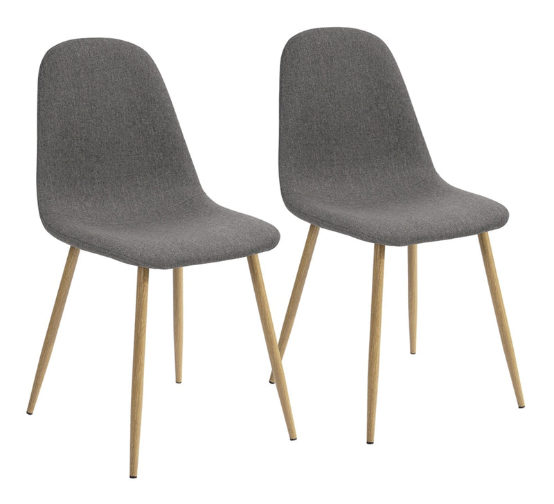 39F Charlton Fabric Dining Chair, Grey B4