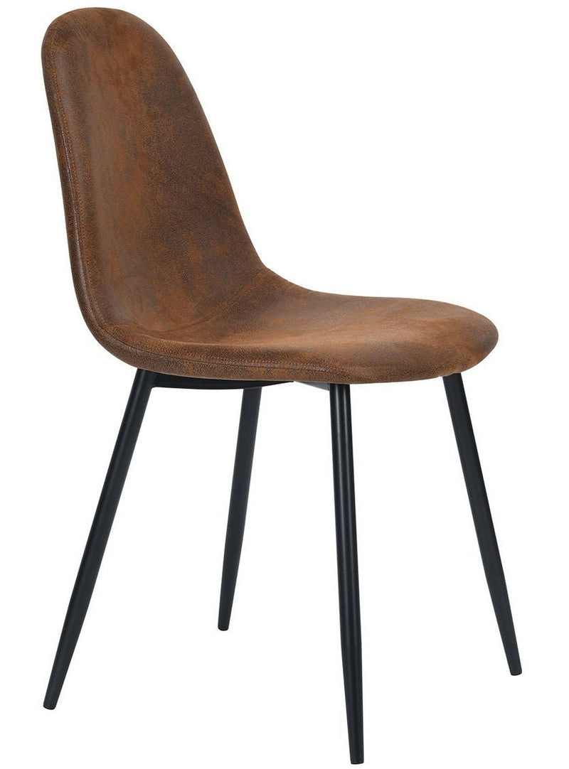 39F Charlton Suede Dining Chair, Brown C8
