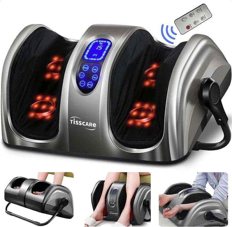 Therapeutic foot massager with heat therapy: Suitable for nerve disorders, plantar fasciitis and pain relief. This FSA/HSA compliant foot massager is suitable for home/office use to massage the feet/legs/shins/ankles. It is suitable for both women an M7