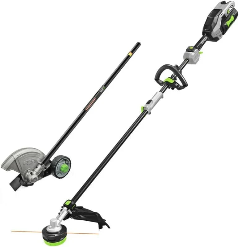 Multi-Head Combo Kit 16-Inch 56-Volt Carbon Fiber String Trimmer with POWERLOAD™ & 8-Inch Carbon Fiber Edger Attachment & 56-Volt Power Head, 4.0Ah Battery and 320W Charger Included S3