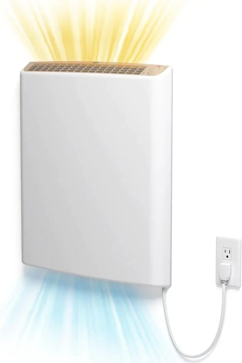 Envi Plug-in Electric Panel Wall Heaters for Indoor Use, Energy Efficient 24/7 Heating w/Safety Sensor Protection L5
