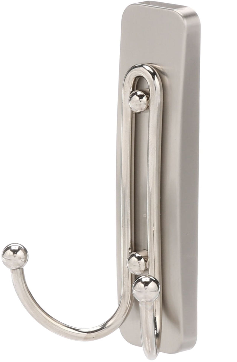 3M Command Large Bathroom Double Hook, Satin Nickel Z7