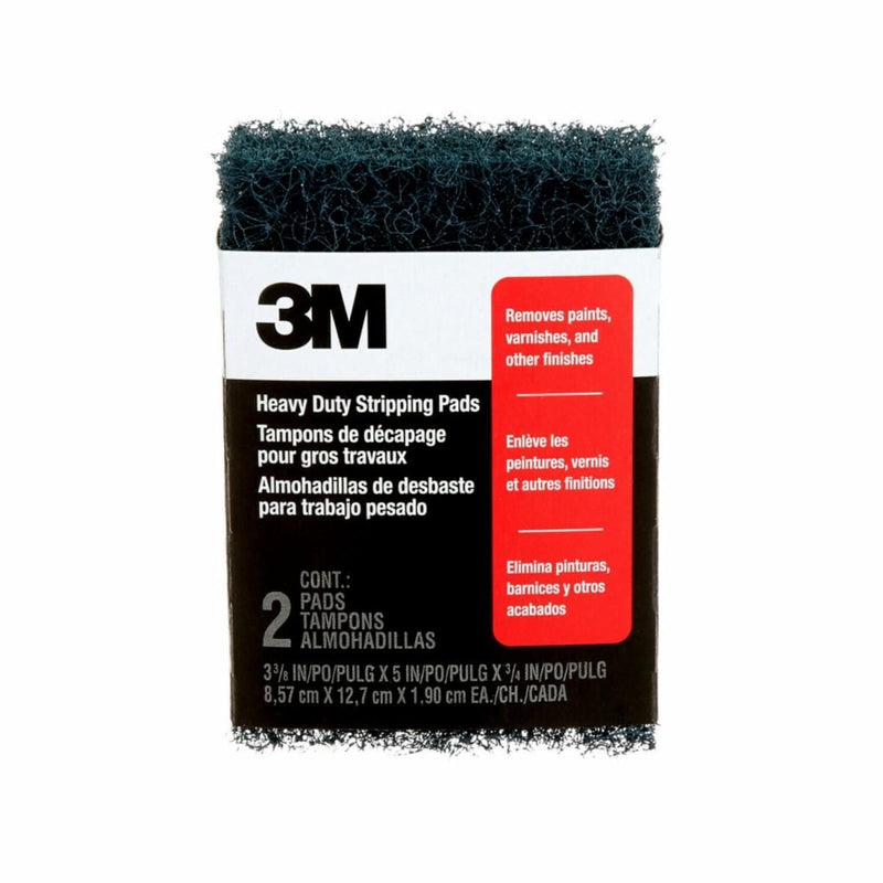 3M Heavy Duty Stripping Pad for Flat Surfaces, 2-pk O0
