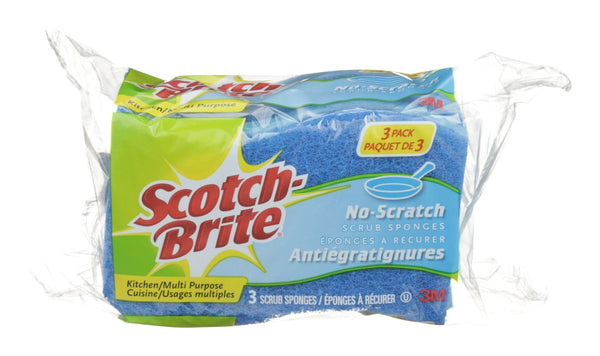 3M Scotch-Brite All-Purpose Non-Scratch Scrub Sponge, 3-pk Z3