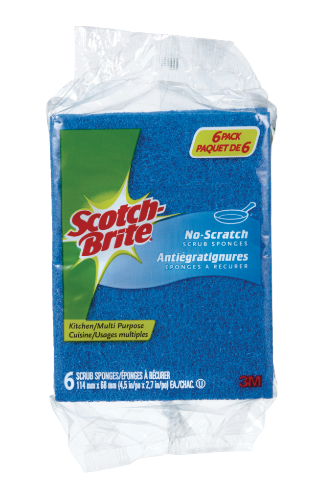 3M Scotch-Brite Non-Scratch All-Purpose Scrub Sponge, 6-pk N1