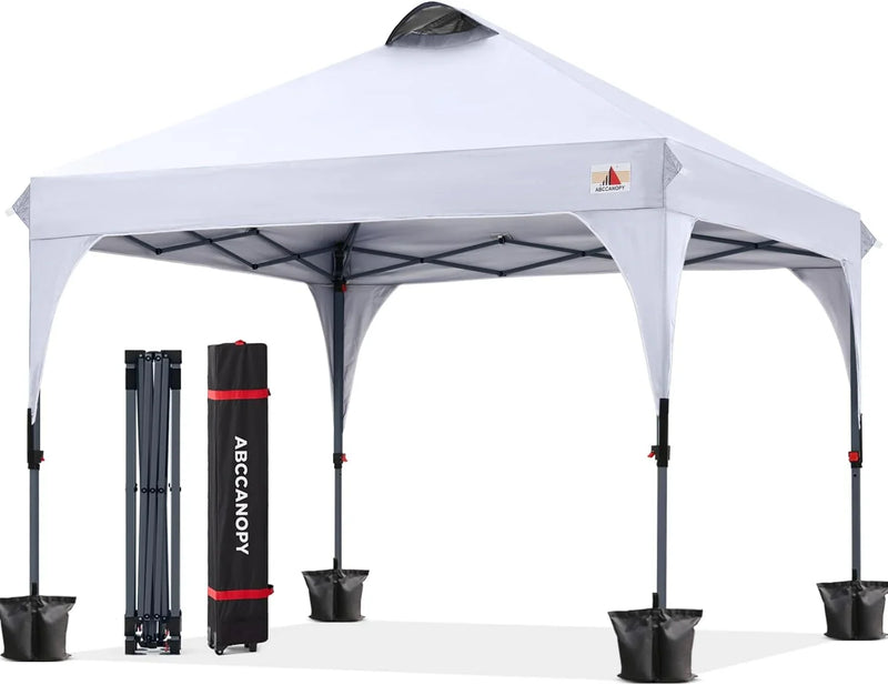 Outdoor retractable sunshade tent (10x10) camping sun shelter series, grey version T4