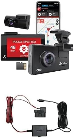 Intelligent driving recorder kit with rear camera Kober 2.5A micro USB hard wire kit N3