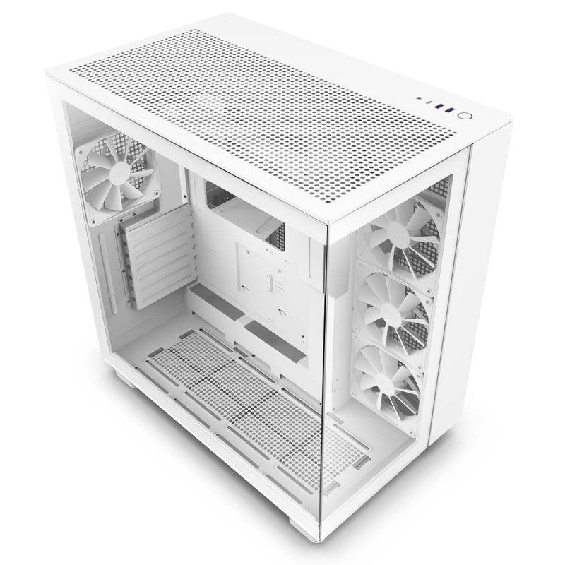H9 Flow Dual-Chamber ATX Mid-Tower PC Gaming Case W0