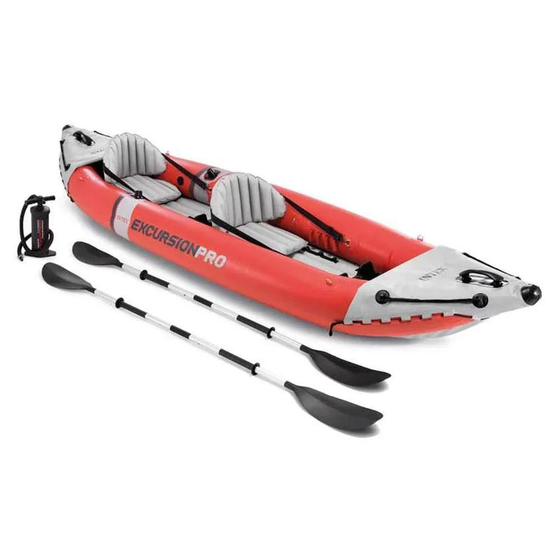 2 Person Vinyl Inflatable Kayak with Aluminum Oars J9